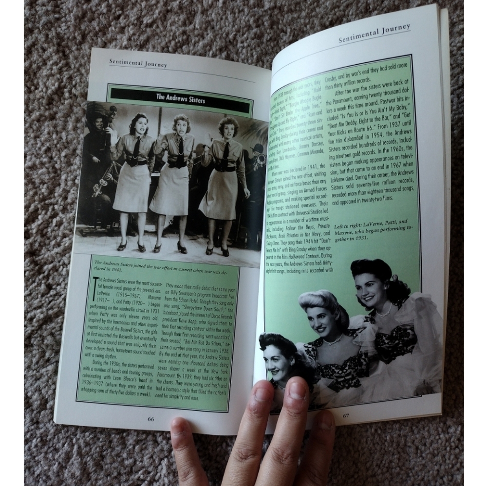 Sentimental Journey Songs Of WW2 Era Book - Picture 7 of 7
